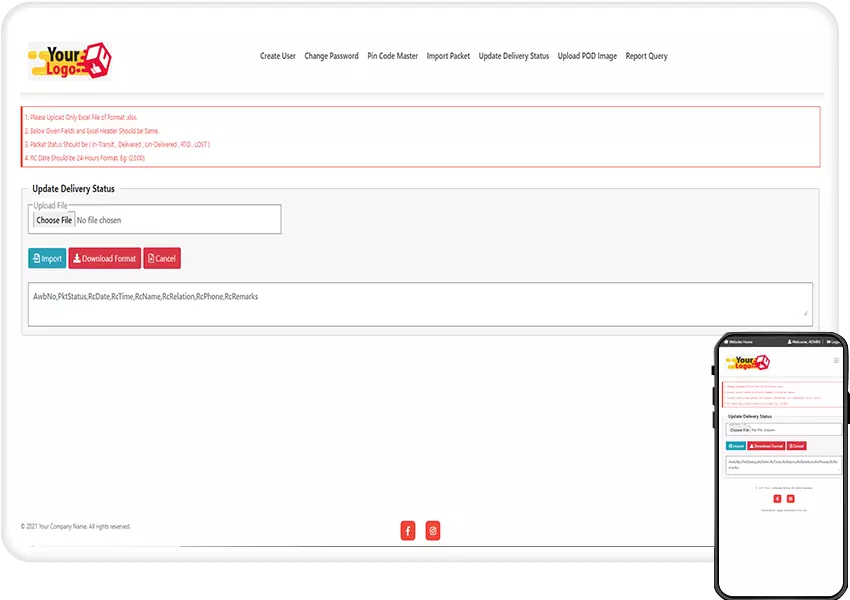 Update Delivery Status