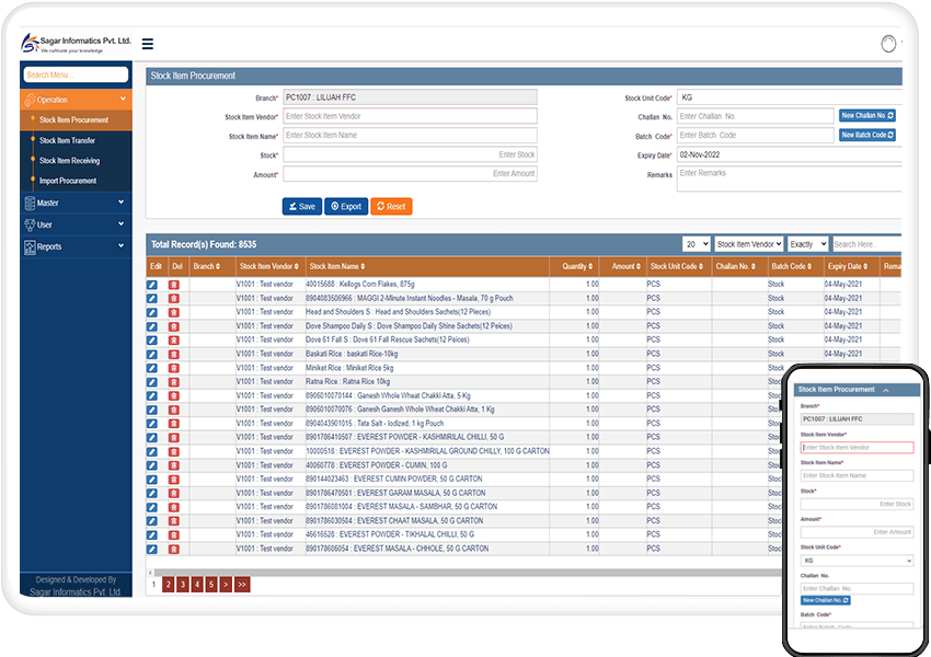 Stock Item Procurement